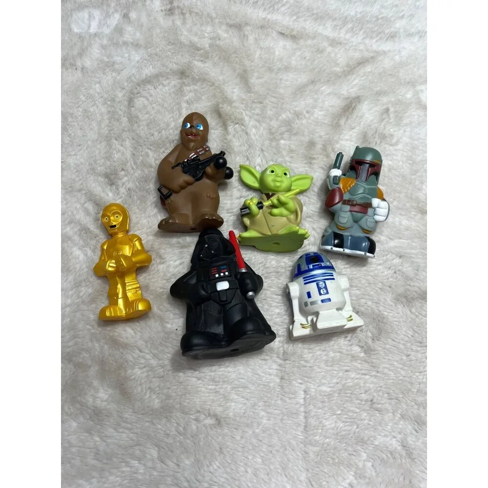 Disney Star Wars squeaky rubber bath lot toys